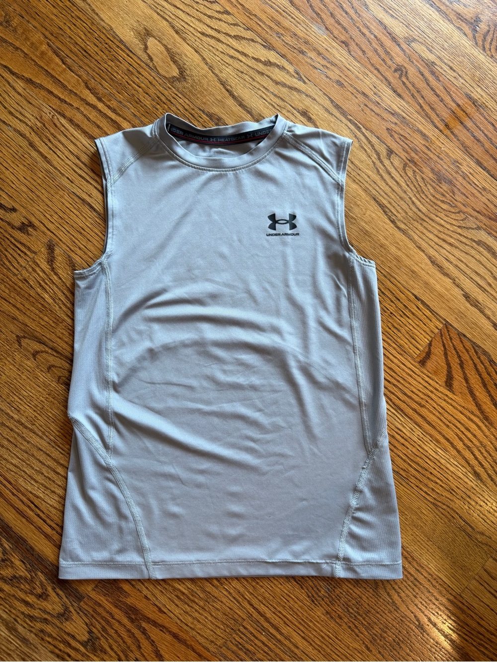 Under Armour Youth Sleeveless Training Tank - Light Gray